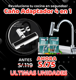 CAÑO ADAPTADOR MULTIFUNCIONAL 4 EN 1