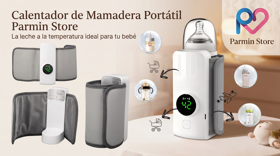 CALENTADOR DE MAMADERA PORTÁTIL Y RECARGABLE