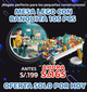 MESA LEGO CON BANQUITA - 105 PCS